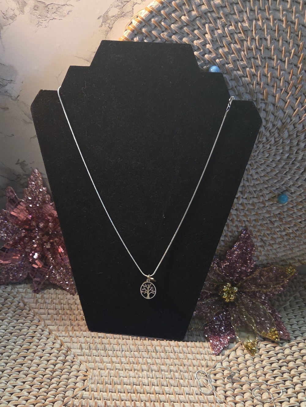 Jk 31 Silver Tree of Life Pendant Necklace - Elegant Women's Jewelry